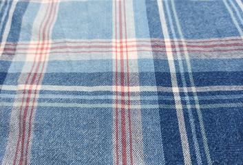 Checked cloth texture background. Material for clothes.