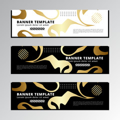Banner Template, Marble Liquid Vector Images