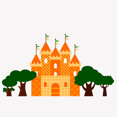 Castle and trees
