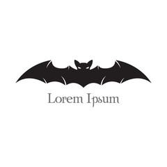 Bat flying halloween isolated icon vector illustration design