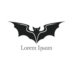 Bat flying halloween isolated icon vector illustration design