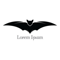 Bat flying halloween isolated icon vector illustration design