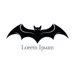 Bat flying halloween isolated icon vector illustration design