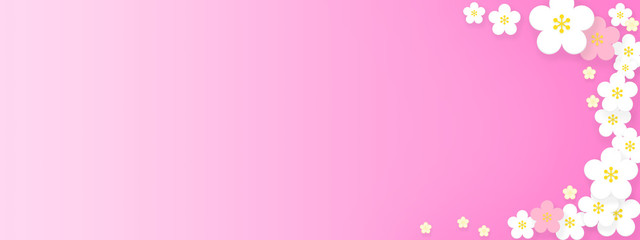 梅の花が咲く春のバックグラウンド