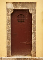 Traditional old house door at Athens Greece