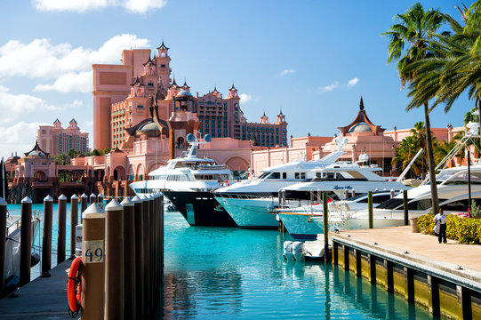 The Atlantis Paradise Island resort, located in the Bahamas