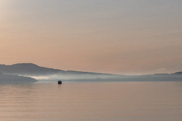 Fishing boats in Loch Lomond, Scotland