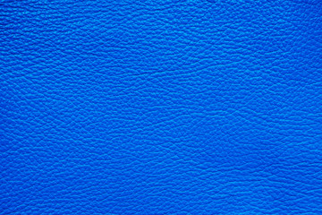 Fototapeta premium Smooth blue natural leather texture for background.