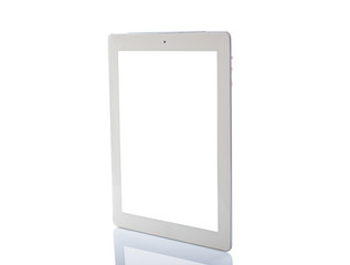 tablet computer isolated on over white background