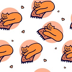 Sweets seamless pattern. Hand drawn doodle design