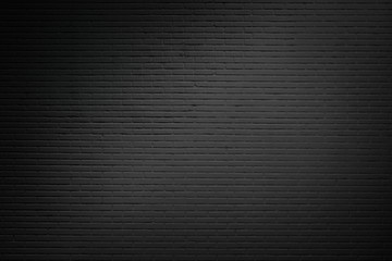 Abstract Wall black brick wall texture background pattern, brick surface backgrounds. Vintage...