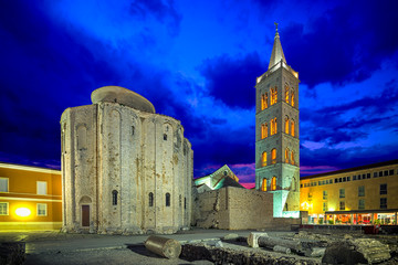 St.Donatus church on the Roma Forum in Zadar. Croatia.