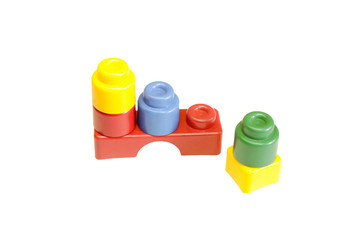Children's plastic constructor with Urgy blocks