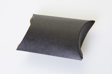 black box jewellery carton real gift on white background