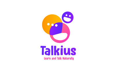 Talk, Speak, Language Logo Design