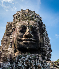 Ankorwat, Cambodia, World UNESCO Heritage Site, ancient hindu temple with  magnificent ornaments...