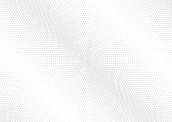 Abstract halftone dotted background. Futuristic grunge pattern, square, shadow.  Gray modern optical pop art texture for posters, sites, business cards, cover, labels mock-up, vintage stickers