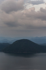 view mountain of lake