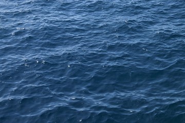 Blue sea surface detail