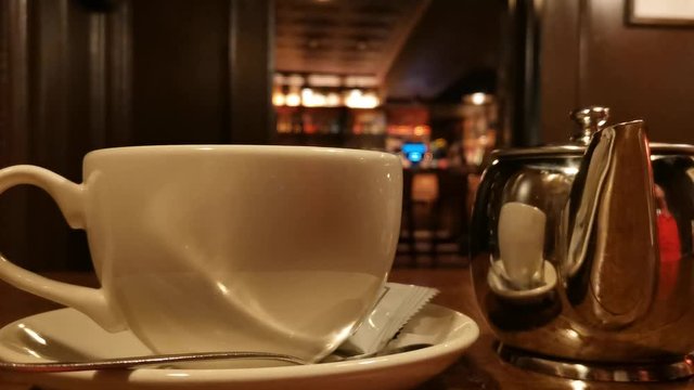 Tea time in an old Irish pub