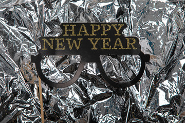 2020 white year number new year sylvester.