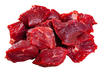 Fototapeta premium Fresh uncooked chopped beef