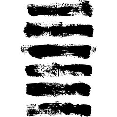 Vector black paint, ink brush stroke, brush, line or texture. Dirty artistic design element, box, frame or background for text.