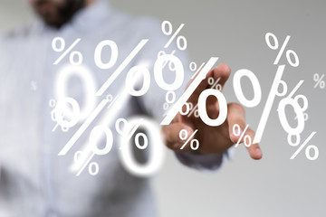 percent shopping digital in hand