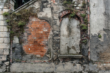 Ruine zugemauerte Fenster