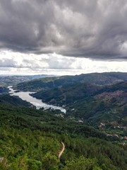 panorama of mountains in Portugal 