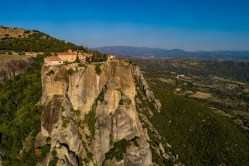 Naklejka premium aerial view from the Monastery of the Varlaam in Meteora, Greece