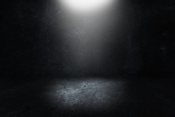 Texture dark concentrate floor with mist or fog