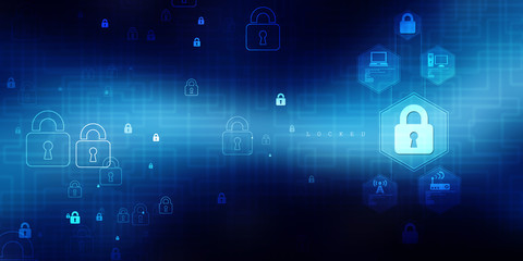 Digital Abstract technology background,2d illustration