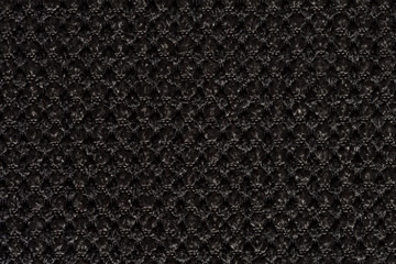 Relief black fabric background for ideal style.