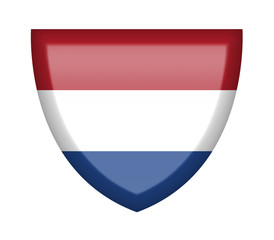 Scudetto con bandiera Olanda