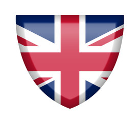 Scudetto con bandiera UK