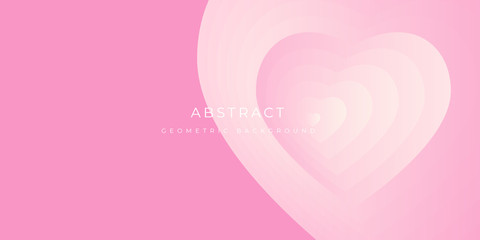 Pink Valentine Abstract Love Background Vector