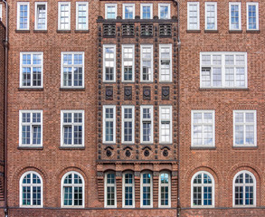 house facade in Hamburg
