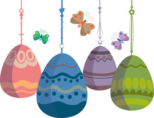 illustration of easter eggs illustration, background