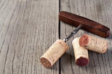 Stopper And Old Corkscrew