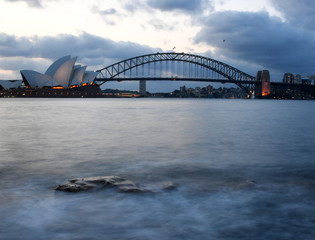 Skyline von Sydney mit Oper