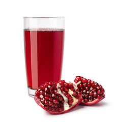 glass of pomegranate juice