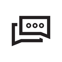 Chat icon vector isolated on background. Trendy message symbol. Pixel perfect. illustration EPS 10. - Vector.