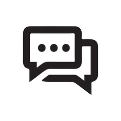 Chat icon vector isolated on background. Trendy message symbol. Pixel perfect. illustration EPS 10. - Vector.