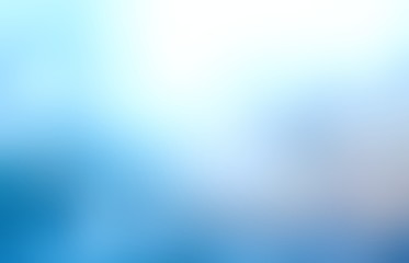 Ice blue blurred abstract texture. Winter flare empty background. Simple defocus illustration.