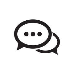Chat icon vector isolated on background. Trendy message symbol. Pixel perfect. illustration EPS 10. - Vector.