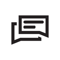 Chat icon vector isolated on background. Trendy message symbol. Pixel perfect. illustration EPS 10. - Vector.