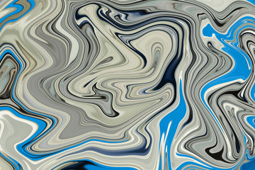 Abstraction with smooth lines in a light gray hue, silver color in wavy images.