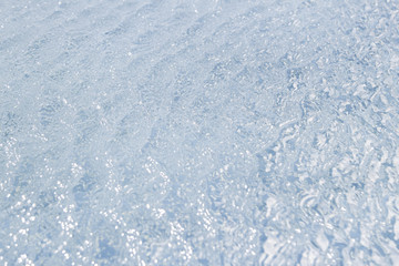 Obraz premium Water waves surface background. Water background texture. Abstract water ripples selective focus. element design. for graphic design banner and artwork