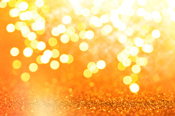 Christmas glowing golden background.